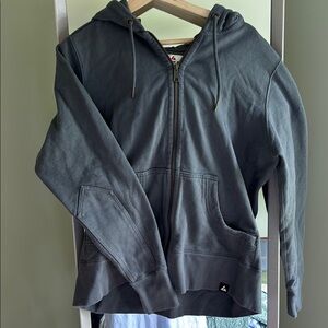 American Giant Charcoal Full-Zip Hoodie